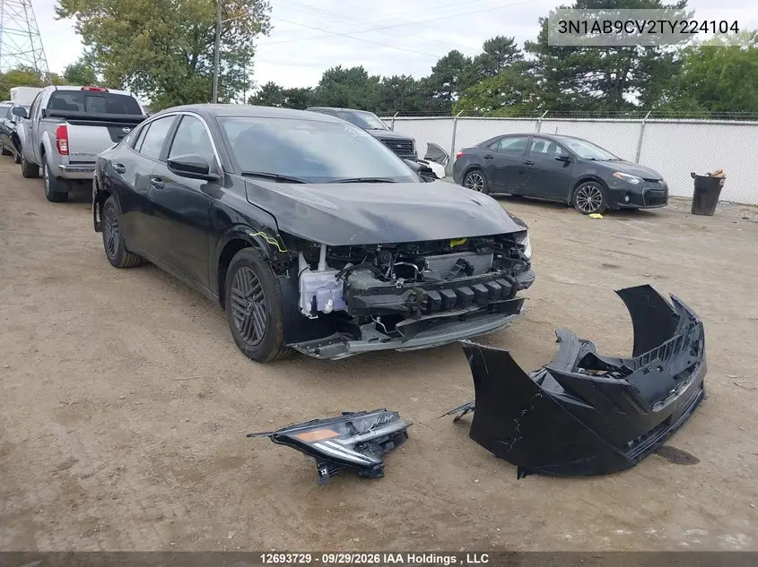 NISSAN SENTRA 2026, VIN 3N1AB9CV2TY224104