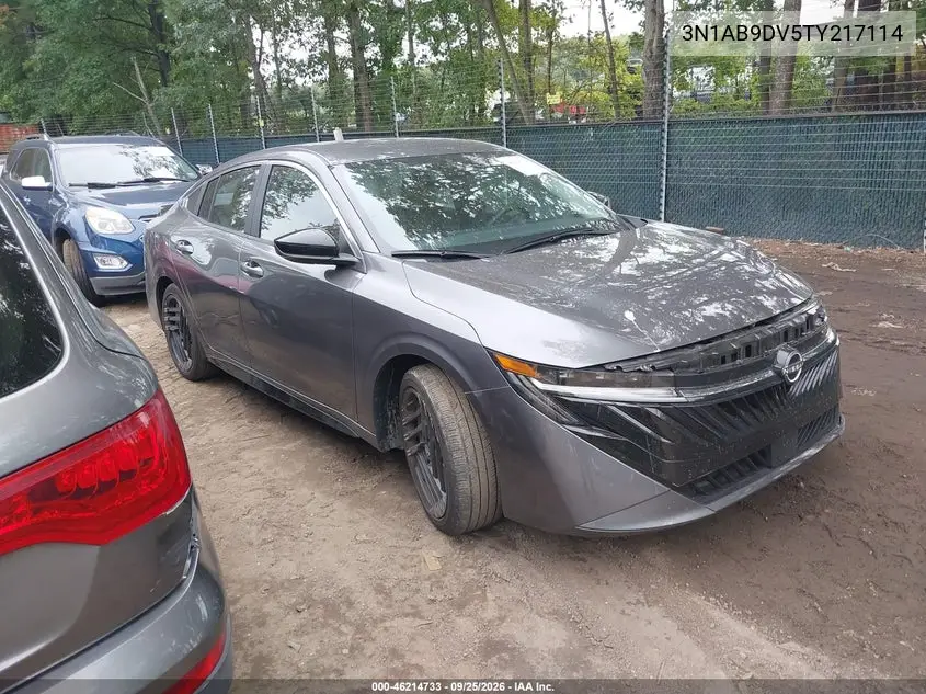 NISSAN SENTRA 2026, VIN 3N1AB9DV5TY217114