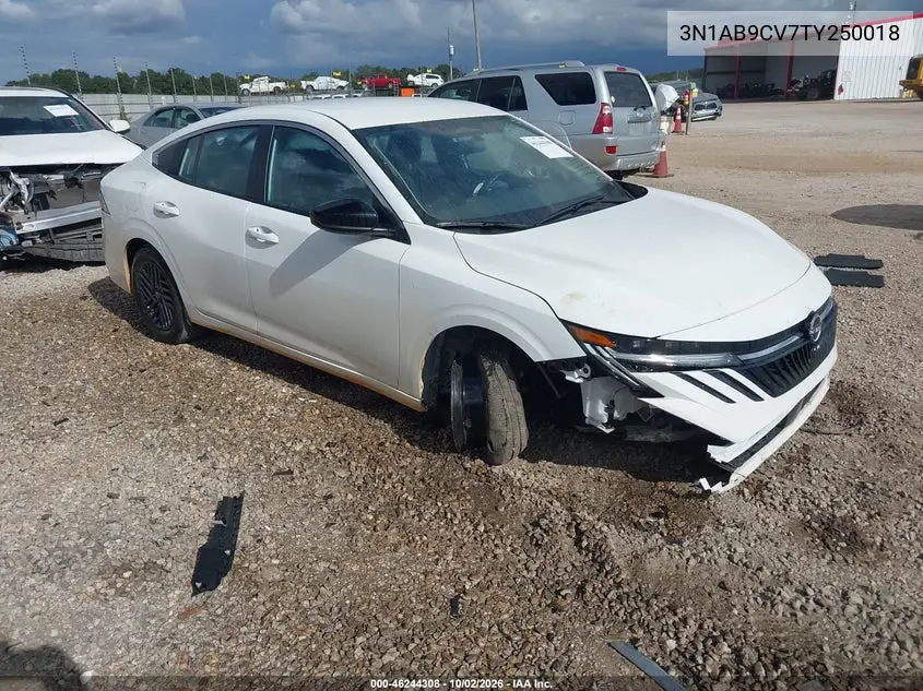 NISSAN SENTRA 2026, VIN 3N1AB9CV7TY250018