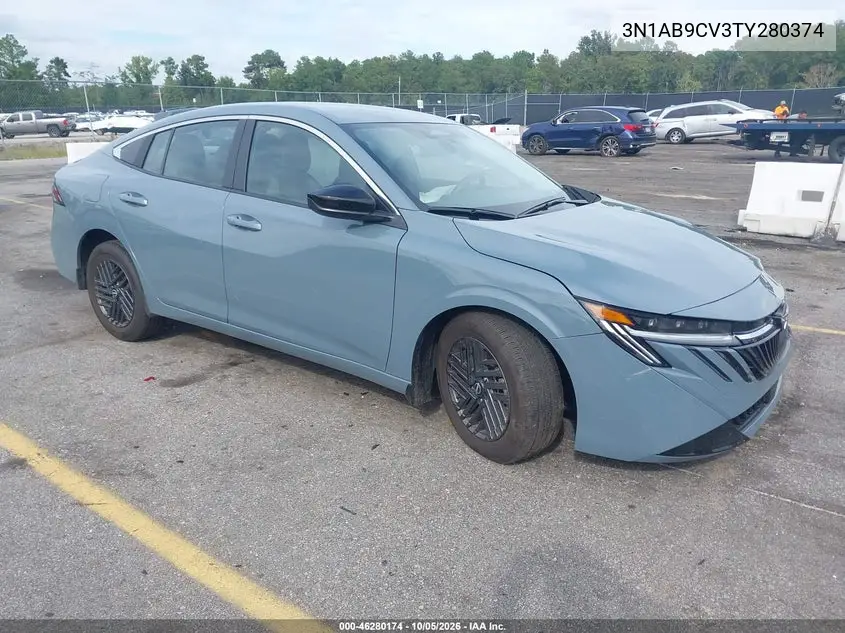NISSAN SENTRA 2026, VIN 3N1AB9CV3TY280374