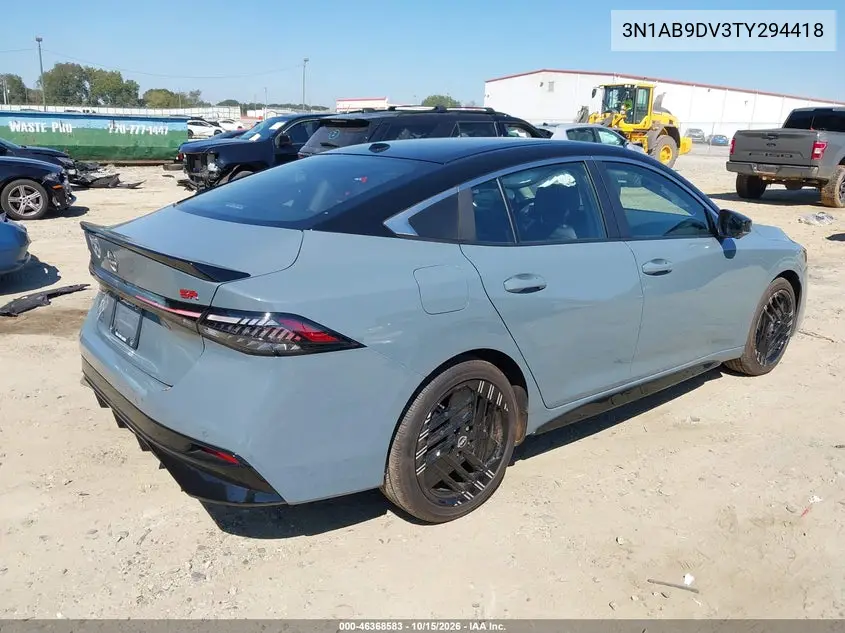 2026 NISSAN SENTRA VIN 3N1AB9DV3TY294418 — фото 4