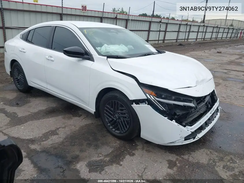 NISSAN SENTRA 2026, VIN 3N1AB9CV9TY274062