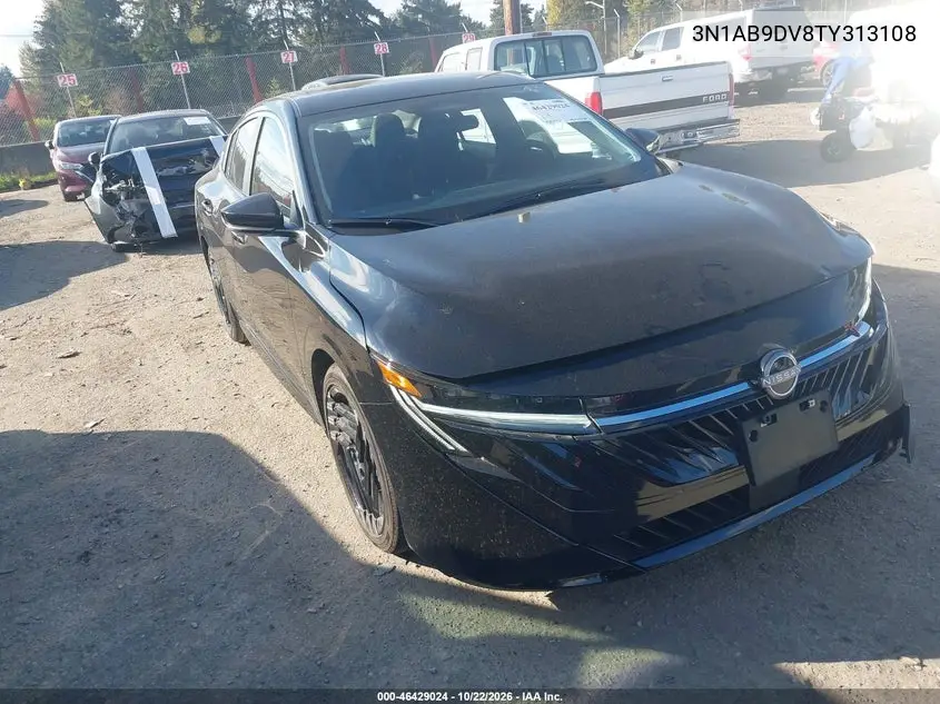 NISSAN SENTRA 2026, VIN 3N1AB9DV8TY313108