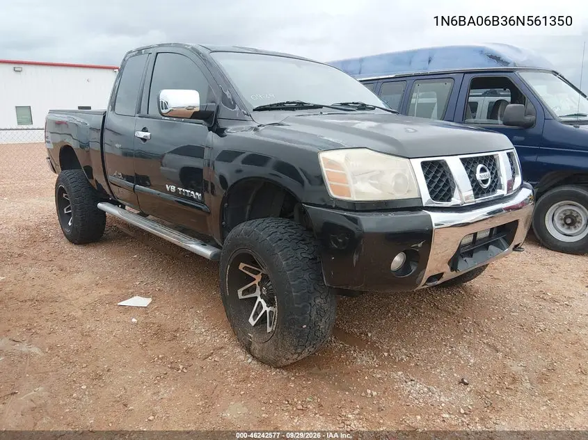 NISSAN TITAN 2006, VIN 1N6BA06B36N561350