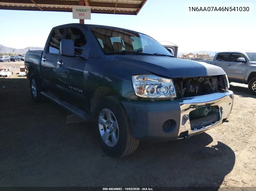 NISSAN TITAN 2006, VIN 1N6AA07A46N541030