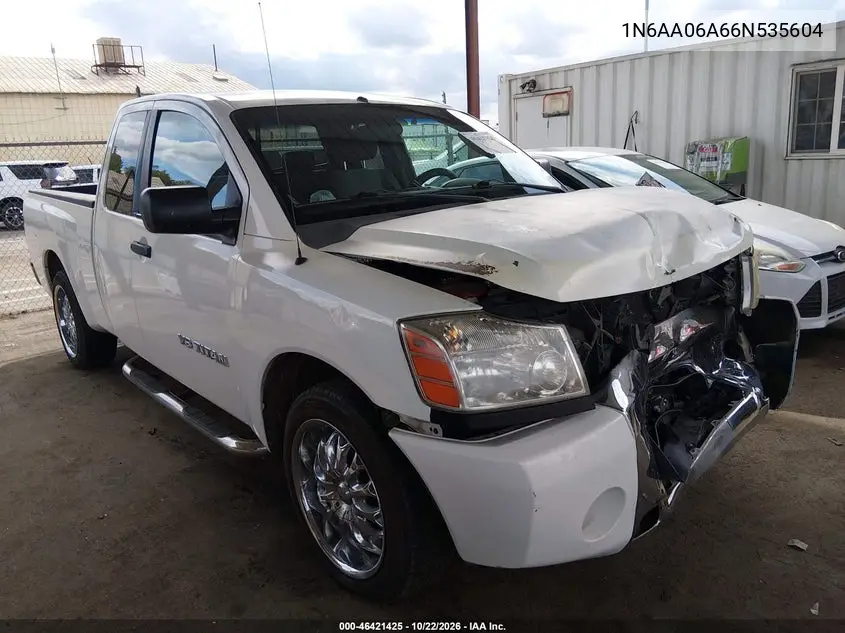 NISSAN TITAN 2006, VIN 1N6AA06A66N535604