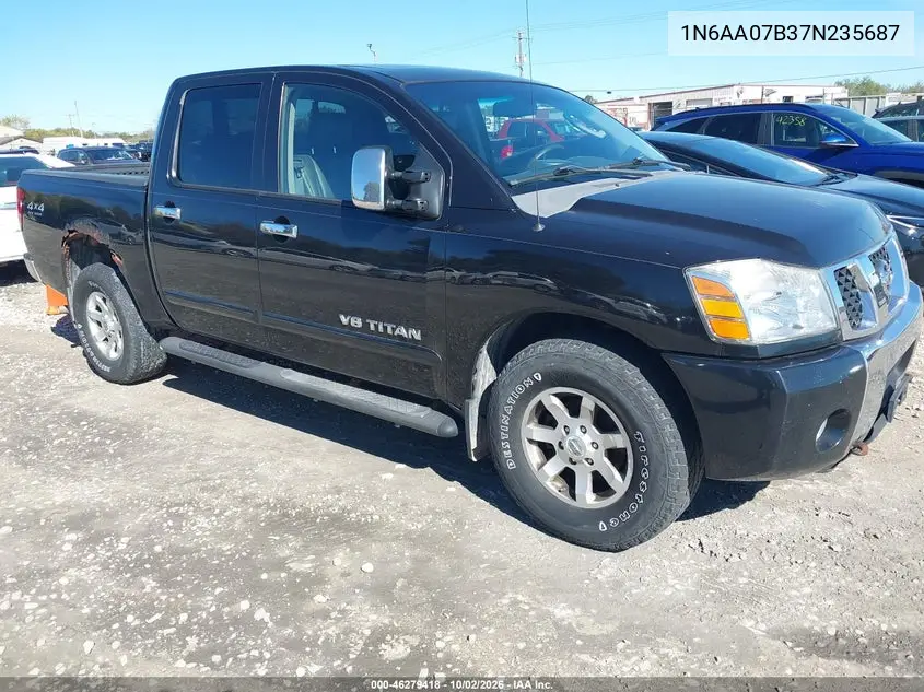 NISSAN TITAN 2007, VIN 1N6AA07B37N235687