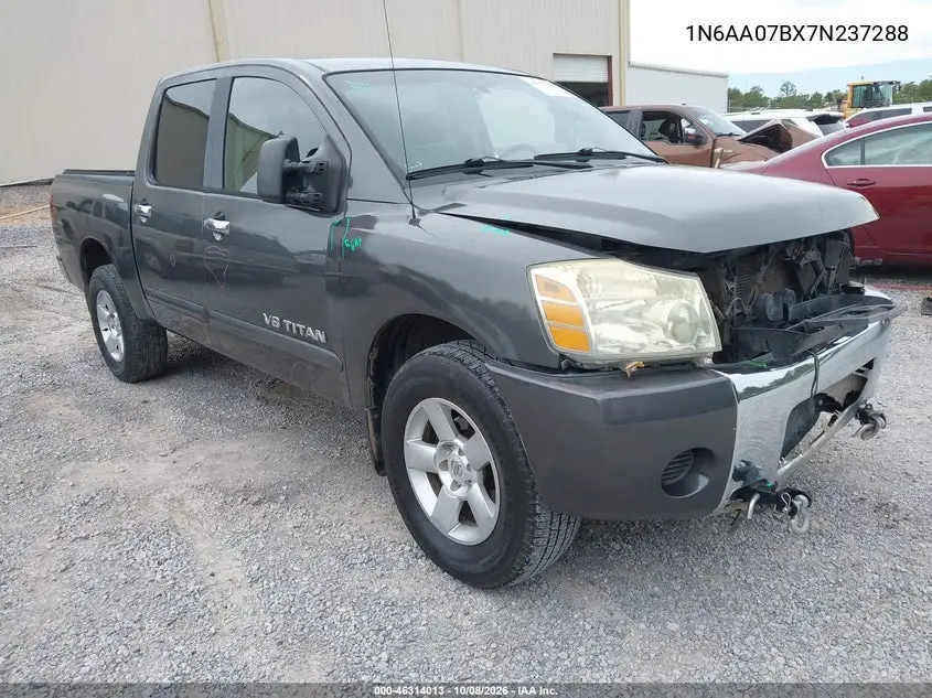 NISSAN TITAN 2007, VIN 1N6AA07BX7N237288