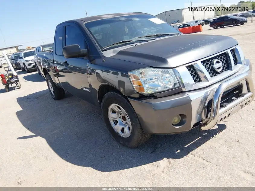 NISSAN TITAN 2007, VIN 1N6BA06AX7N222089