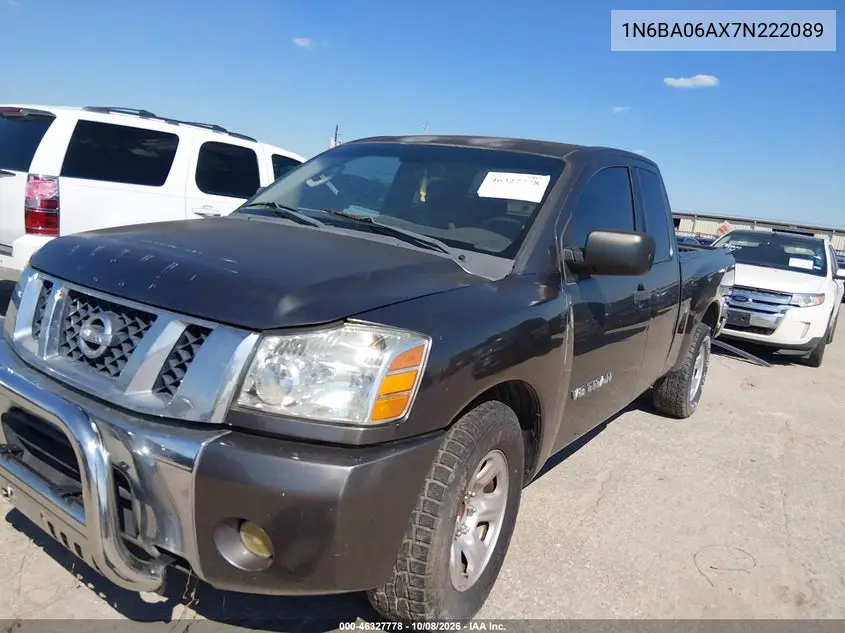 2007 NISSAN TITAN VIN 1N6BA06AX7N222089 — фото 2