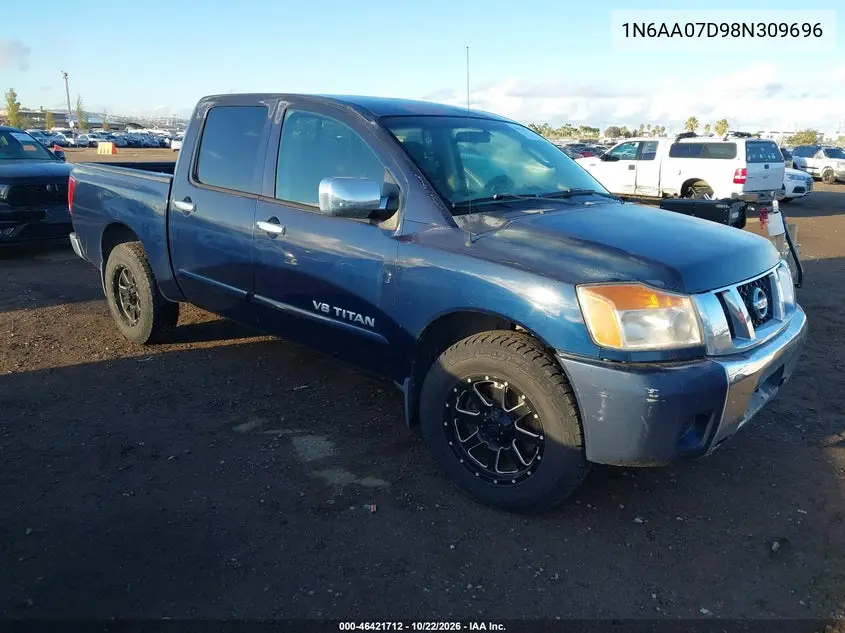 NISSAN TITAN 2008, VIN 1N6AA07D98N309696