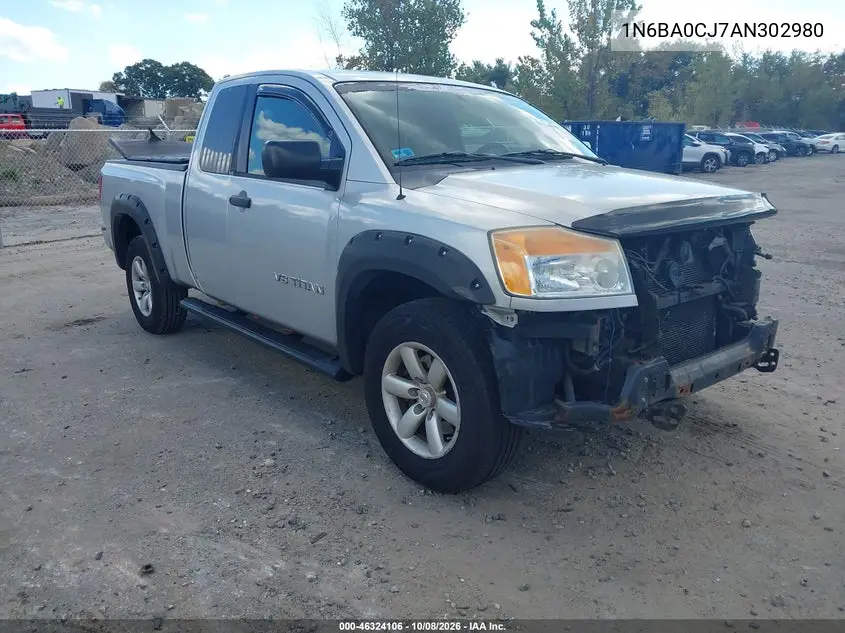 NISSAN TITAN 2010, VIN 1N6BA0CJ7AN302980