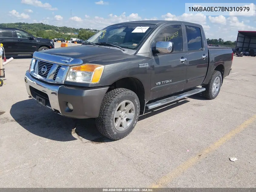 2011 NISSAN TITAN VIN 1N6BA0EC7BN310979 — фото 2