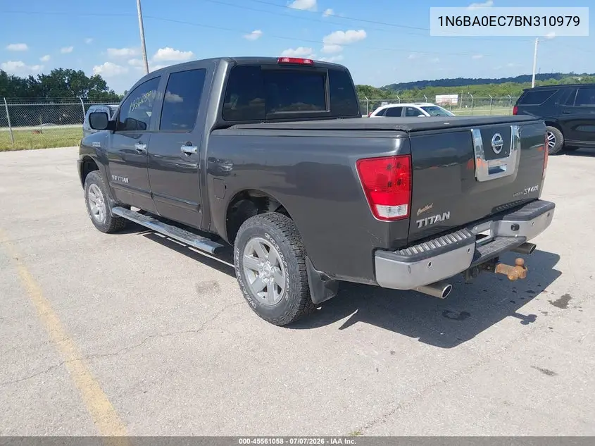2011 NISSAN TITAN VIN 1N6BA0EC7BN310979 — фото 3
