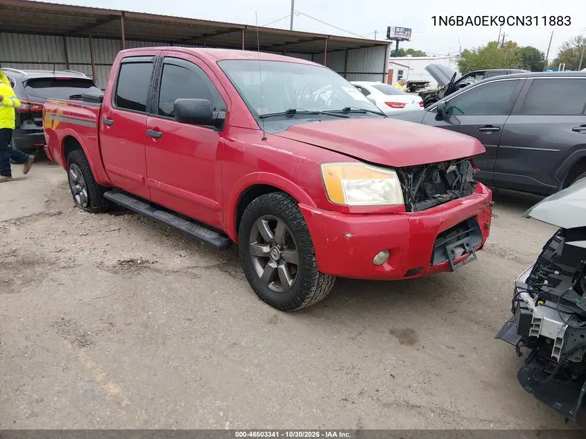 NISSAN TITAN 2012, VIN 1N6BA0EK9CN311883