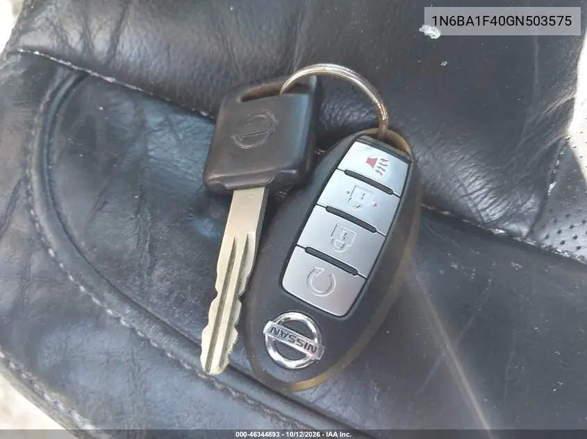 2016 NISSAN TITAN VIN 1N6BA1F40GN503575 — фото 11