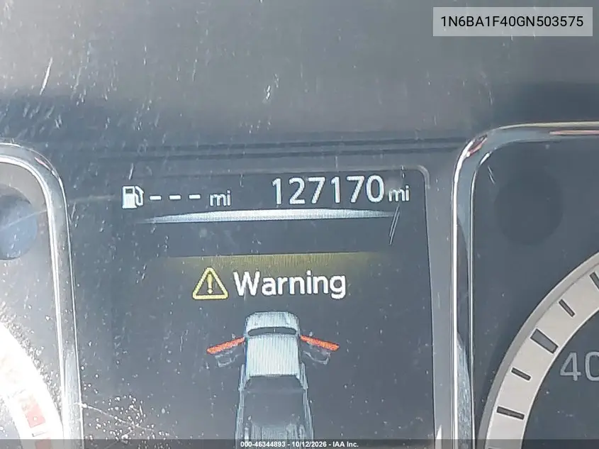 2016 NISSAN TITAN VIN 1N6BA1F40GN503575 — фото 15