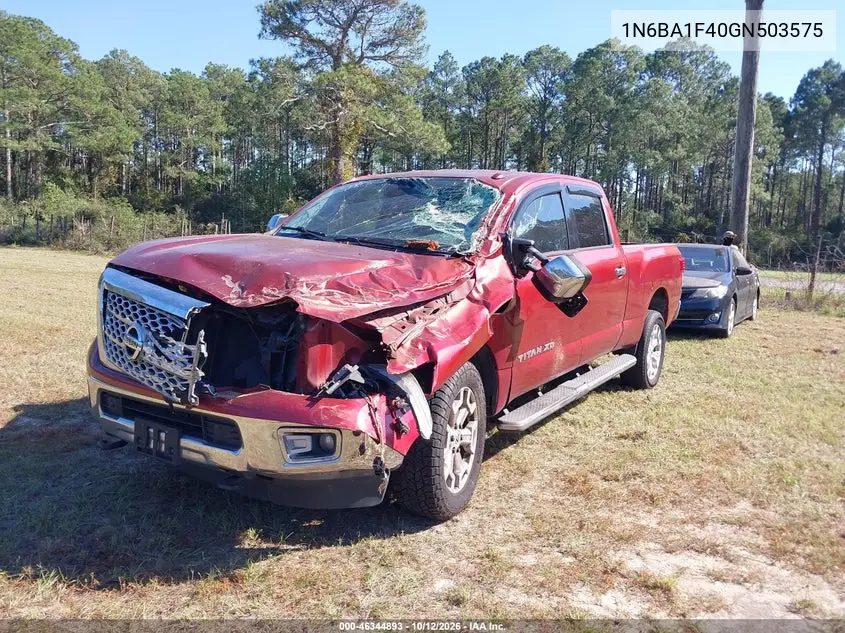 2016 NISSAN TITAN VIN 1N6BA1F40GN503575 — фото 2