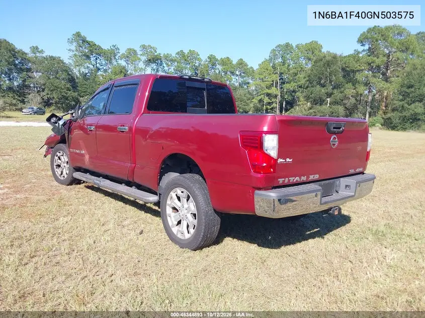 2016 NISSAN TITAN VIN 1N6BA1F40GN503575 — фото 3