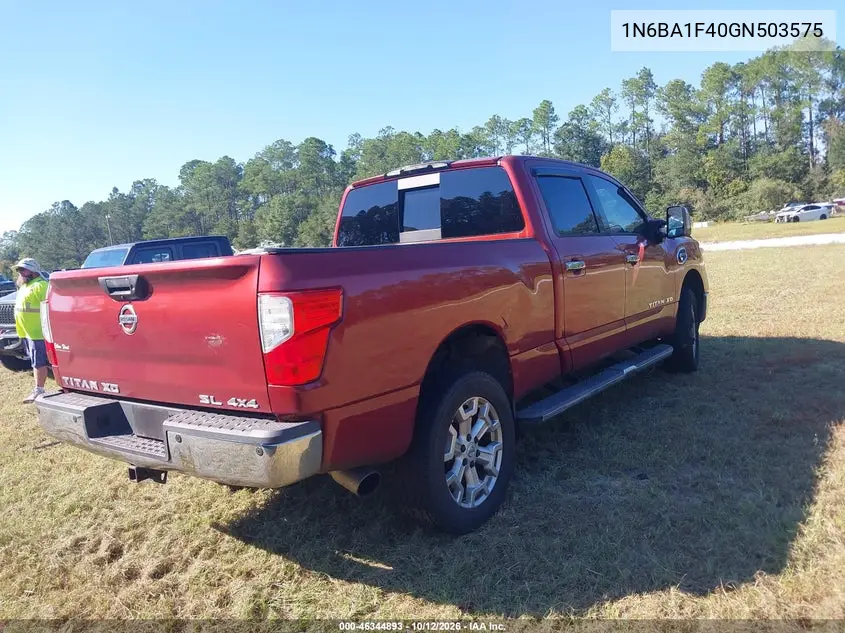 2016 NISSAN TITAN VIN 1N6BA1F40GN503575 — фото 4