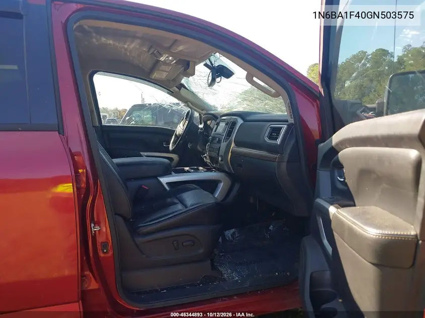 2016 NISSAN TITAN VIN 1N6BA1F40GN503575 — фото 5