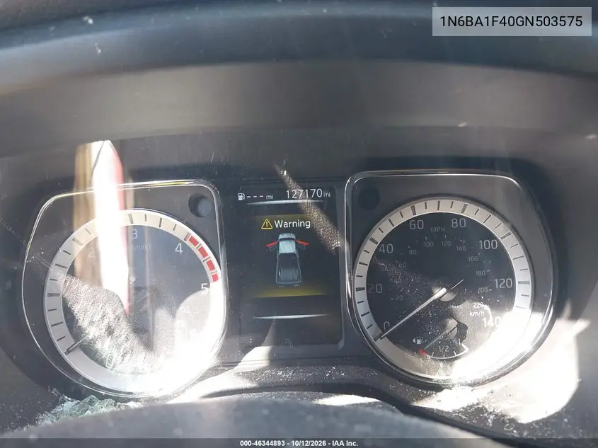 2016 NISSAN TITAN VIN 1N6BA1F40GN503575 — фото 7