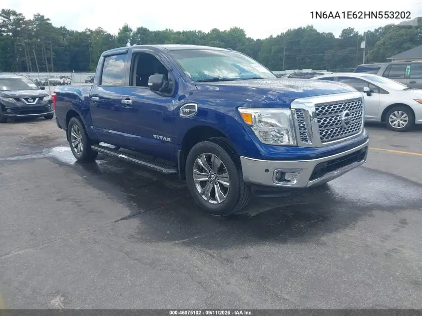 NISSAN TITAN 2017, VIN 1N6AA1E62HN553202