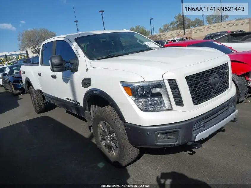 NISSAN TITAN 2019, VIN 1N6AA1F41KN521443