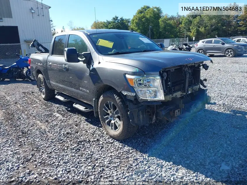 NISSAN TITAN 2021, VIN 1N6AA1ED7MN504683