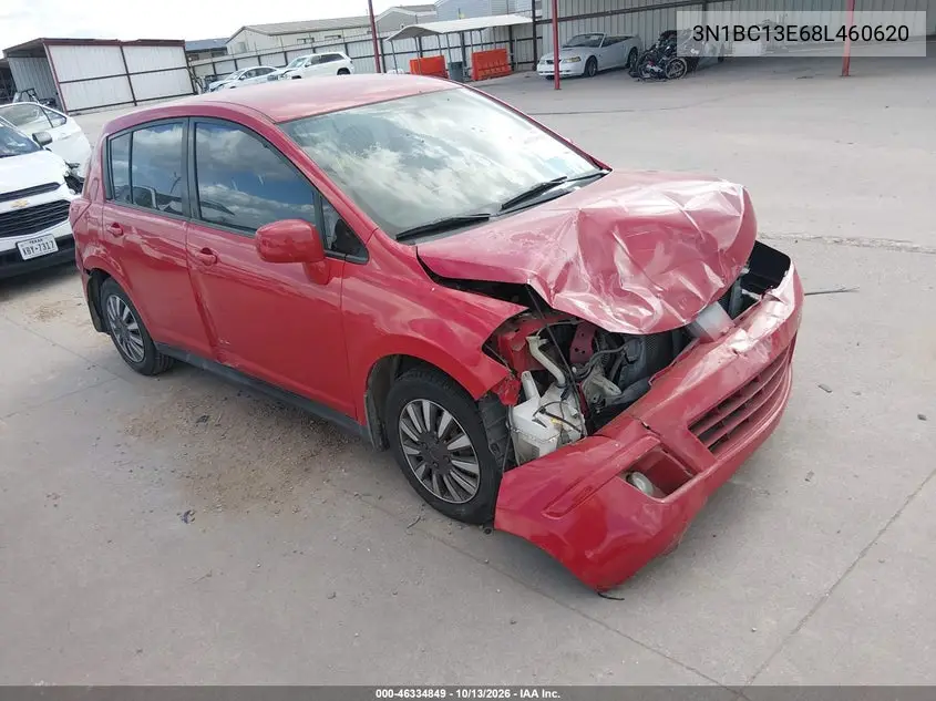 NISSAN VERSA 2008, VIN 3N1BC13E68L460620