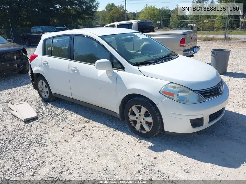 NISSAN VERSA 2008, VIN 3N1BC13E88L351060