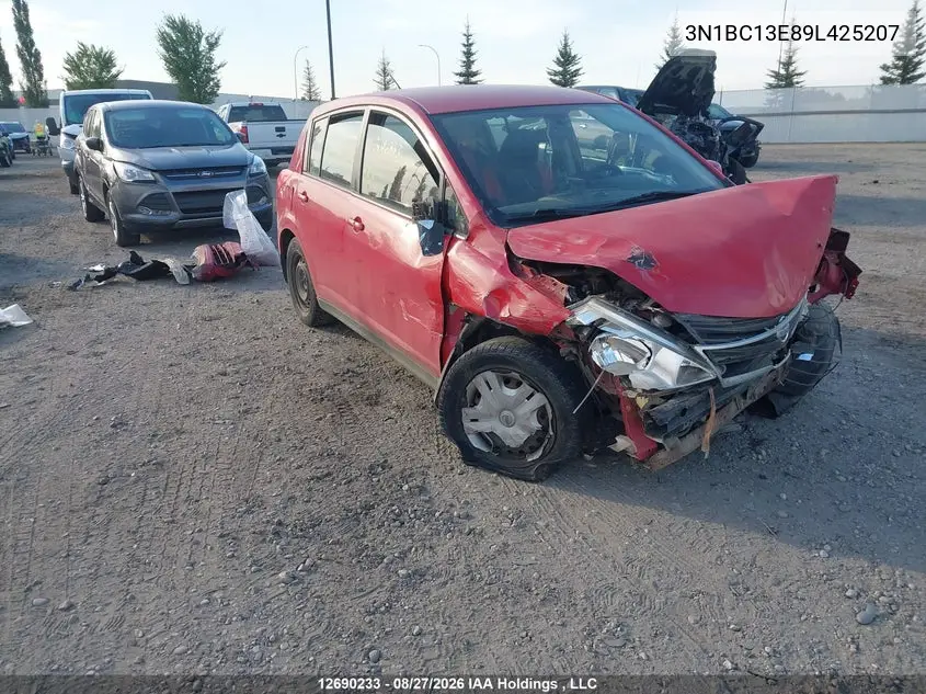 NISSAN VERSA 2009, VIN 3N1BC13E89L425207