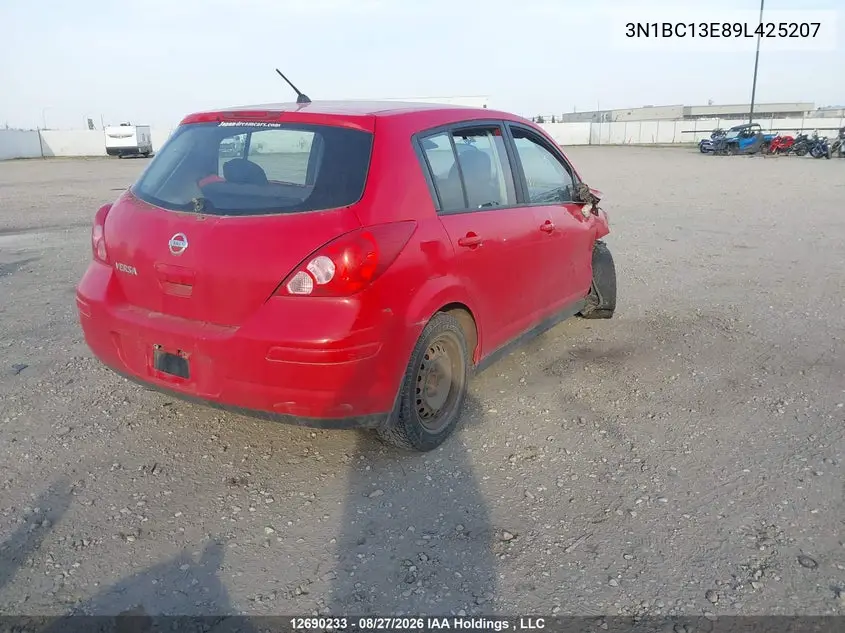 2009 NISSAN VERSA VIN 3N1BC13E89L425207 — фото 4