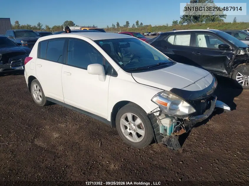 NISSAN VERSA 2009, VIN 3N1BC13E29L487914