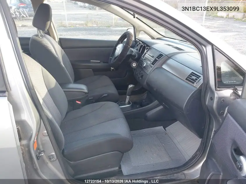 2009 NISSAN VERSA VIN 3N1BC13EX9L353099 — фото 5