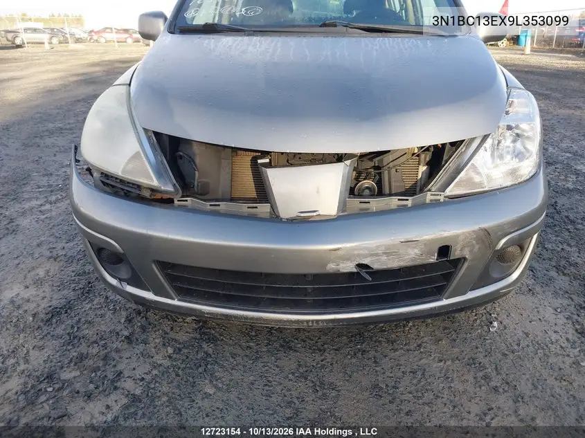 2009 NISSAN VERSA VIN 3N1BC13EX9L353099 — фото 6