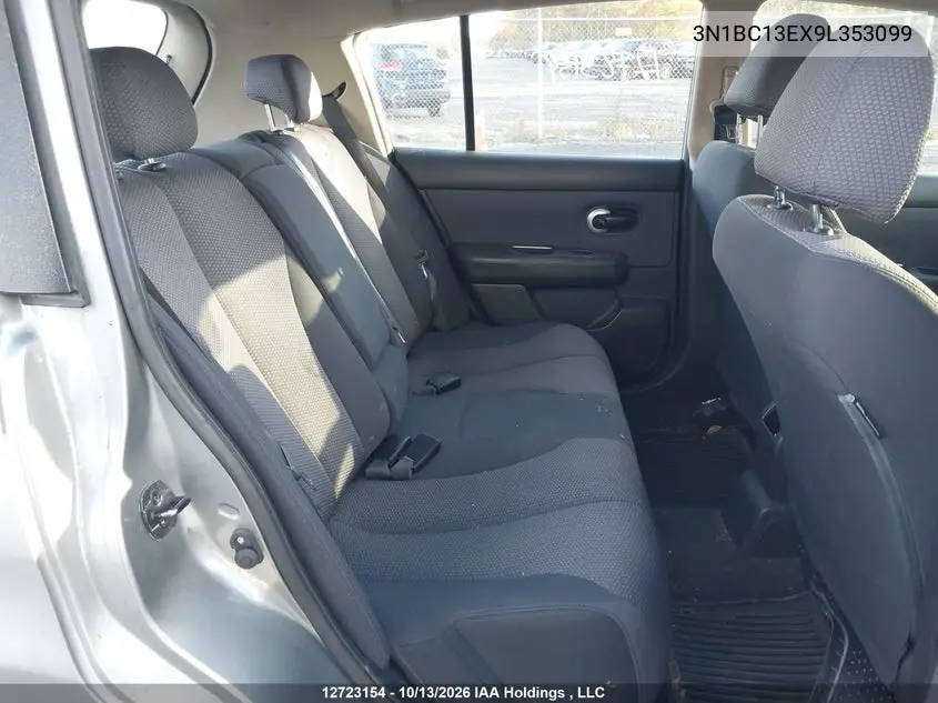 2009 NISSAN VERSA VIN 3N1BC13EX9L353099 — фото 8