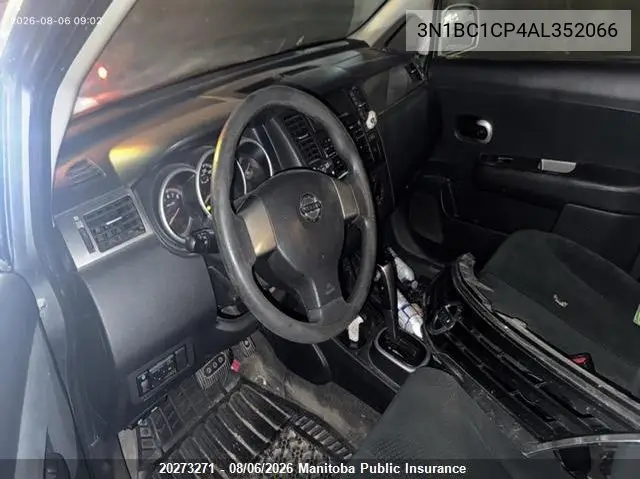 2010 NISSAN VERSA VIN 3N1BC1CP4AL352066 — фото 7