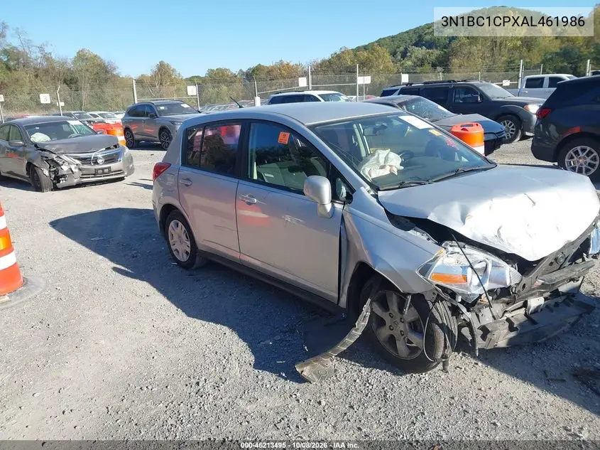 NISSAN VERSA 2010, VIN 3N1BC1CPXAL461986