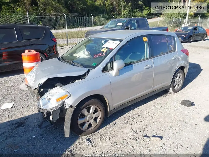 2010 NISSAN VERSA VIN 3N1BC1CPXAL461986 — фото 2