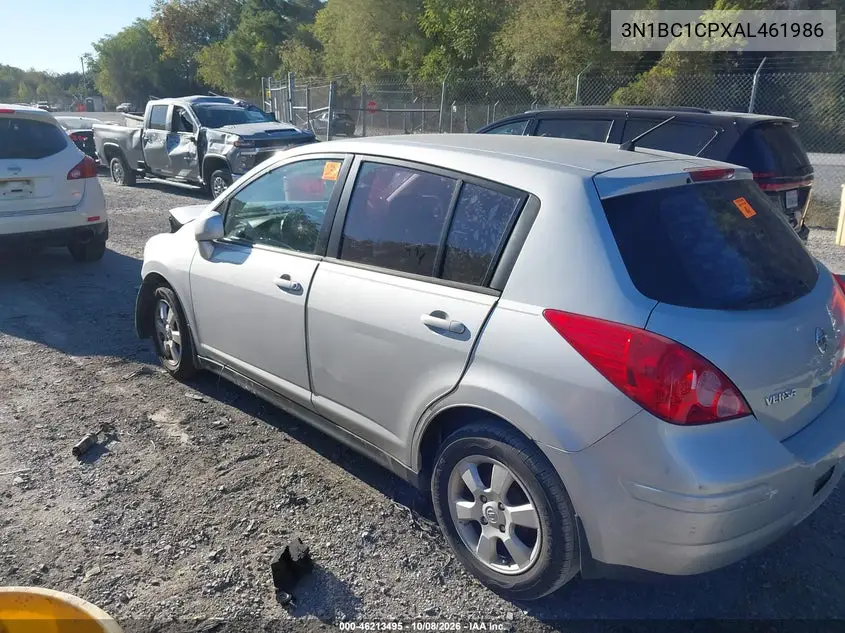 2010 NISSAN VERSA VIN 3N1BC1CPXAL461986 — фото 3