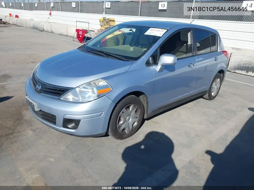 2010 NISSAN VERSA VIN 3N1BC1CP5AL456646 — фото 2