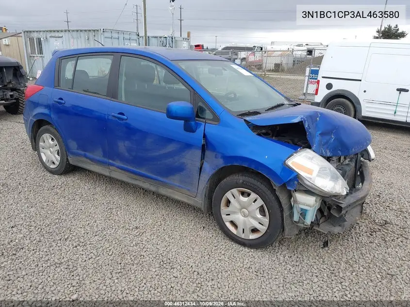 NISSAN VERSA 2010, VIN 3N1BC1CP3AL463580