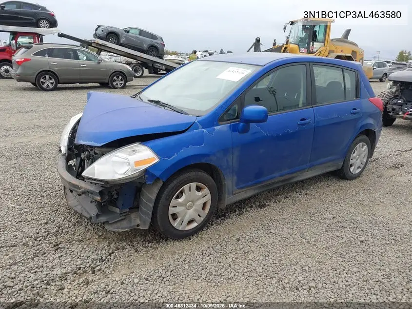 2010 NISSAN VERSA VIN 3N1BC1CP3AL463580 — фото 2