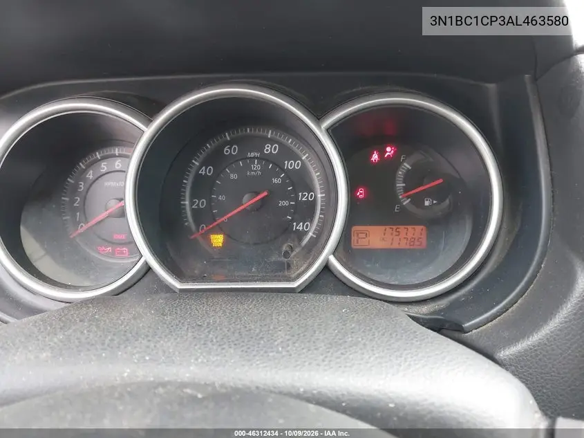2010 NISSAN VERSA VIN 3N1BC1CP3AL463580 — фото 7