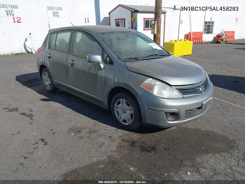 NISSAN VERSA 2010, VIN 3N1BC1CP5AL458283