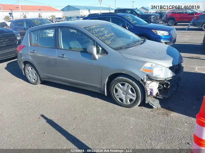 NISSAN VERSA 2011, VIN 3N1BC1CP6BL460819