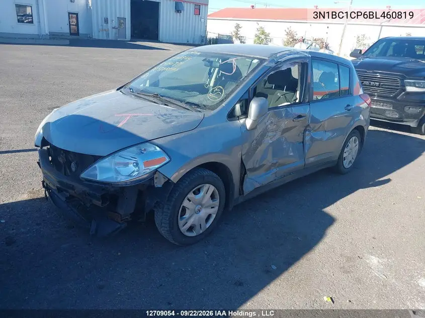 2011 NISSAN VERSA VIN 3N1BC1CP6BL460819 — фото 2