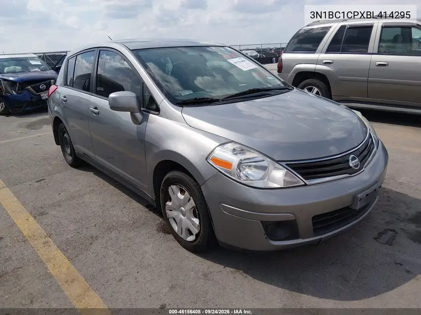 NISSAN VERSA 2011, VIN 3N1BC1CPXBL414295