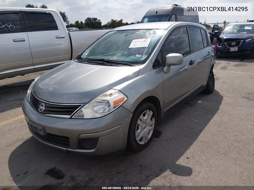 2011 NISSAN VERSA VIN 3N1BC1CPXBL414295 — фото 2